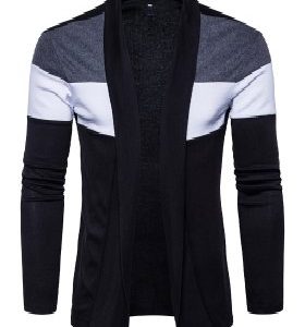Black Solid Cotton Round Neck Regular Full Sleeve Men's Cardigan