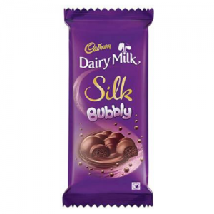 Cadbury Dairy Milk Silk Bubbly Chocolate Bar 120 Gm