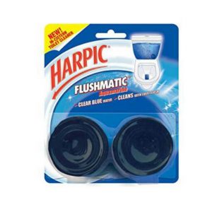 Harpic Cistern Block - Flushmatic Toilet In Twin Aquamarine-100gm