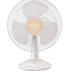 Bajaj MIDIEA BT-07 400MM 400 mm 3 Blade Table Fan  (WHITE, Pack of 1)