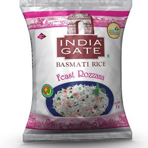 India Gate Basmati Rice Pouch, Feast Rozzana, 1kg