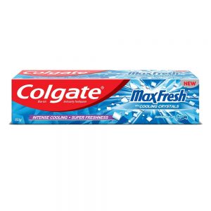 Colgate MaxFresh Toothpaste, Blue Gel Paste with Menthol for Super Fresh Breath, 150g (Peppermint Ice)