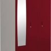 Godrej Interio Slimline 3 Door With Locker and Drawer Metal Almirah  (Finish Color - Textured Ceremine Red, Knock Down)